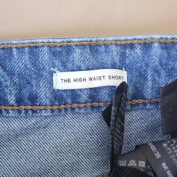 Zara Light Blue Ripped Jean Shorts - Picture 5 of 15